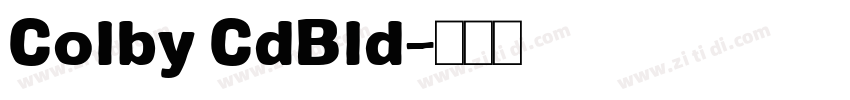 Colby CdBld字体转换
